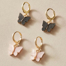 Load image into Gallery viewer, Butterfly charm earrings
