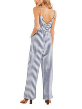 Load image into Gallery viewer, Women's Strapless V-Neck Lace Up Jumpsuit
