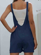 Load image into Gallery viewer, Casual cotton and linen shorts with pocket buttons
