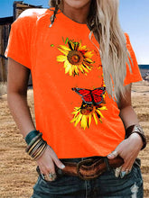 Load image into Gallery viewer, Camiseta casual de manga curta para mulheres
