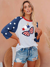 Load image into Gallery viewer, Independence Day Star &amp; Butterfly T-Shirt
