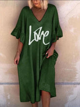 Load image into Gallery viewer, Short Sleeve Loose Casual Dress
