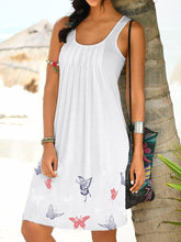 Load image into Gallery viewer, Butterfly Print Sleevless Mini Dress
