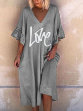 Load image into Gallery viewer, Short Sleeve Loose Casual Dress
