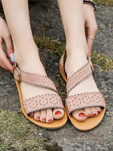 Load image into Gallery viewer, Sandalias de mujer con hebilla plana

