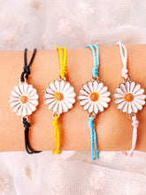 Load image into Gallery viewer, Sun Flower Beach Jewelry Hand Woven Bracelet
