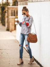 Load image into Gallery viewer, Moletom feminino You Are My Sunshine Rainbow Love Print
