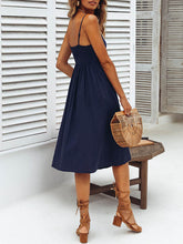 Load image into Gallery viewer, Vestido camisola de algodón con cuello en V sexy para mujer
