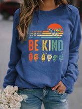 Load image into Gallery viewer, Woman IN A WORLD WHERE ANYONE CAN BE KIND Sweatshirt with a butterfly print
