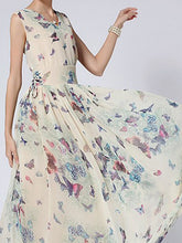 Load image into Gallery viewer, Bohemian skirt with butterfly print
