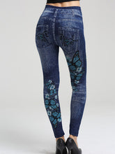 Load image into Gallery viewer, Leggings con estampado de mariposas y pantalón ajustado en las caderas
