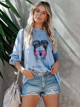 Load image into Gallery viewer, Moletom Momlife com ombro e óculos para mulheres
