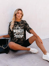Load image into Gallery viewer, I'm Whisky In A Teacup Printed Camouflage Camiseta
