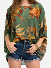 Load image into Gallery viewer, Lightweight irregular printed blouse for women
