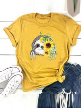 Load image into Gallery viewer, Lazy creative print short sleeve t-shirt for lazy woman
