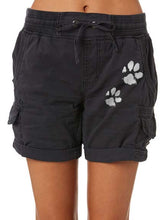 Load image into Gallery viewer, Women's Shorts with Dog Paw Print
