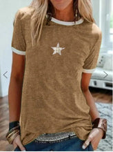 Load image into Gallery viewer, Casual Star Print T-Shirt for Women
