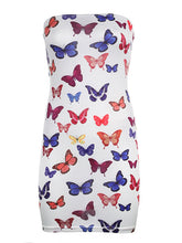 Load image into Gallery viewer, Butterfly print mini party dress
