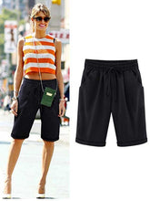Load image into Gallery viewer, Slim five-point casual pants for tall women
