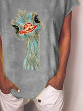 Load image into Gallery viewer, Top casual estampado de manga corta
