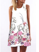 Load image into Gallery viewer, Vestido feminino sem mangas com estampa borboleta
