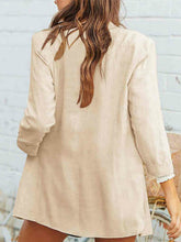 Load image into Gallery viewer, Women's long-sleeved cotton and linen suit jacket
