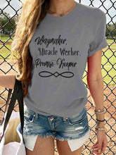 Load image into Gallery viewer, Camiseta de manga corta do Way Maker Miracle Worker Promise Keeper

