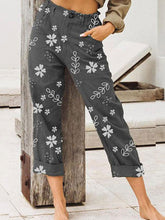 Load image into Gallery viewer, Printed linen and cotton trousers for women
