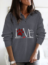 Load image into Gallery viewer, Dog Love Print - Top casual com cremallera
