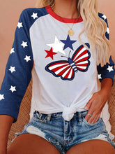 Load image into Gallery viewer, Independence Day Star &amp; Butterfly T-Shirt
