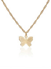 Load image into Gallery viewer, Collar mariposa minimalista
