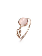 Load image into Gallery viewer, Pink crystal water drop ring
