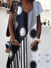 Load image into Gallery viewer, Vestido de lino estampado de moda para mujer

