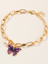 Load image into Gallery viewer, Butterfly pearl bracelet for women
