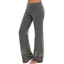 Load image into Gallery viewer, Frauen Spitze Hollow Causal Wide Leg Baggy Pants
