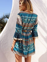 Load image into Gallery viewer, Vestido de vacaciones de playa con estampado bohemio para mujer
