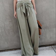 Load image into Gallery viewer, Pantalones acampanados casuales sueltos con pierna ancha Palazzo de pierna ancha de moda para mujer
