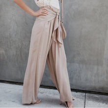 Load image into Gallery viewer, Pantalones acampanados casuales sueltos con pierna ancha Palazzo de pierna ancha de moda para mujer
