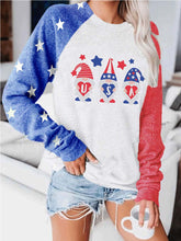 Load image into Gallery viewer, Moletom com estampa de estrelas dos gnomos patrióticos da Love USA
