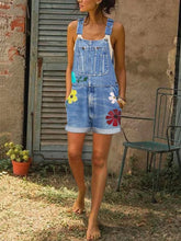 Load image into Gallery viewer, Shorts macacão jeans moda feminina
