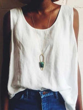 Load image into Gallery viewer, Women's Solid Color Sleeveless Summer Tank Top
