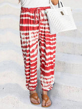 Load image into Gallery viewer, Loose casual pants printed in linen and cotton
