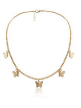 Load image into Gallery viewer, Collar mariposa vintage simple

