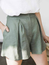 Load image into Gallery viewer, Linen Shorts For Woman
