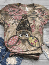 Load image into Gallery viewer, Women's Distressed Retro Animal Print T-Shirt
