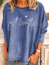 Load image into Gallery viewer, Camiseta de mujer de algodón estampada con cuello redondo
