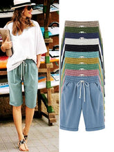 Load image into Gallery viewer, Slim five-point casual pants for tall women
