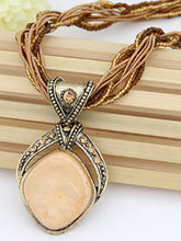 Load image into Gallery viewer, Handmade vintage mediterranean pearl necklace with diamond beads for women
