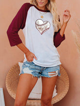 Load image into Gallery viewer, Camiseta Feminina de Beisebol Color Block
