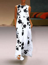 Load image into Gallery viewer, Plus Size Printed Sleeveless Casual Maxi Dress
